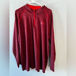 Under Armour Maroon Quarter-Zip Pullover
